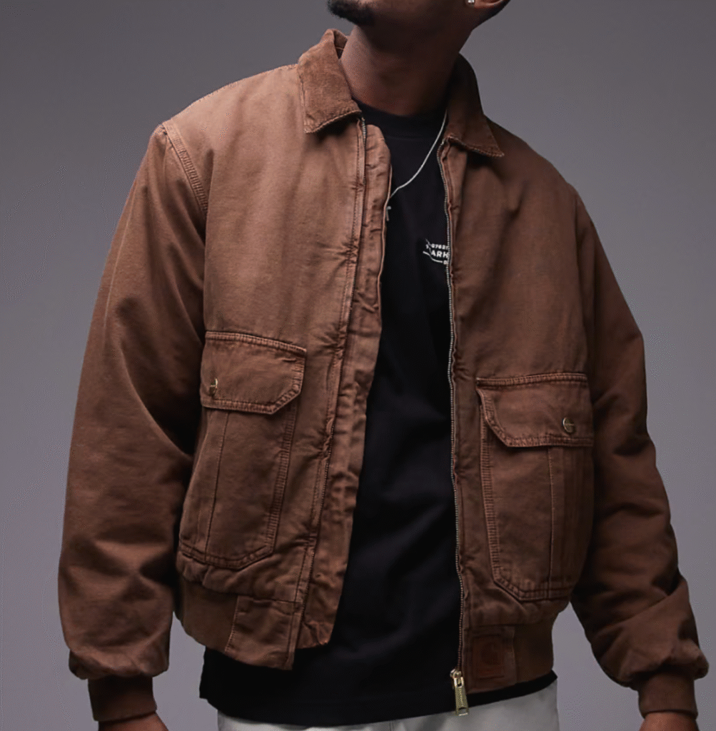 light brown canvas lightweight stanton jacket spring 2025 carhartt