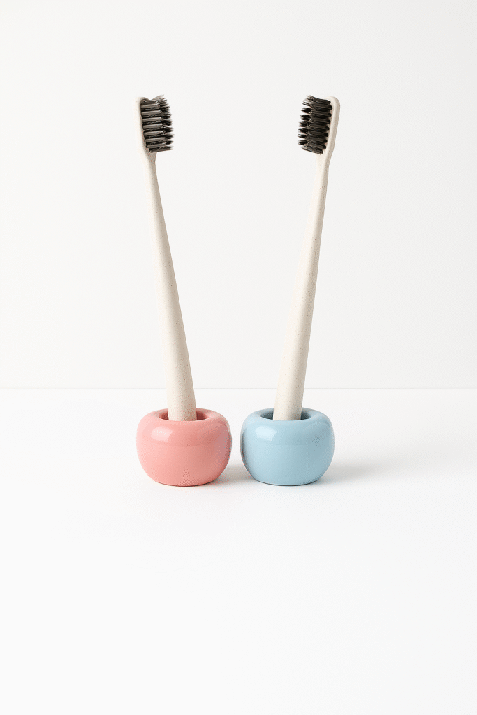 Simple, aesthetic, and delightfully curvy. These minimalist toothbrush holders feel like mini Gustaf Westman sculptures for your sink. Upgrade your daily routine with a pop of pastel.