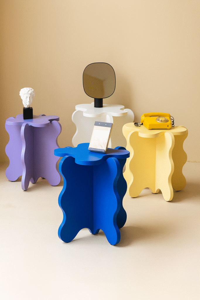 Looking for Gustaf Westman dupes? These wavy side tables bring color and sculptural fun to your home at a fraction of the designer price. Add a pop of personality with these playful pieces.